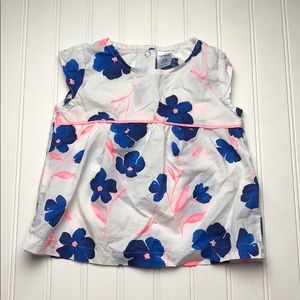 Carters 24m blouse blue and hot pink